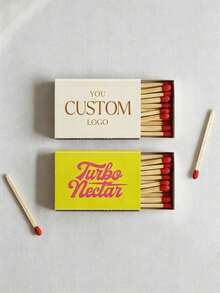 Custom Text Match Label Stickers Customizable Wedding Matchbox Personalized Name Date Message Adhesive Decals For Wedding Ceremony Reception Bridal Shower Engagement Party Bachelorette Party Wedding Favors - Multicolor - View 4