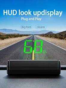 Car HUD Head-Up Display/Head Up Display+Number Plate HD Projection Real-Time Speed Compatible With 99% Of Car Models Speed/Speed/Mileage Monitoring Plug And Play - Head-up Display - View 7