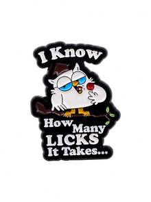 1pc European & American Funny Cartoon Quote Metal Alloy Quirky Pattern Brooch, Women's Daily Backpack Accessory - Multicolor - View 9