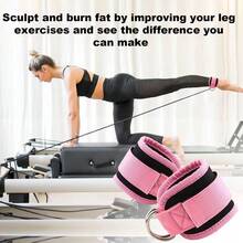 Hip Trainer, Cable Machine Hip Lift Ankle Resistance Band Trainer, Ankle Strap, Hip & Leg Resistance Band, Shaping & Slimming - A - View 11