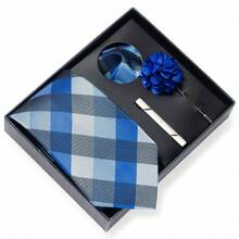 AlanKing Paisley Pattern Design Men's Tie Set Gift Box, Contrasting Color Combination Emphasizing Unrestrained Style, Perfect For Parties And Casual Holidays - Multicolor - View 15