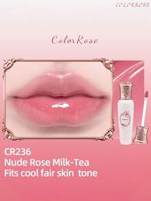 COLORROSE 3.3g Girls Dream Series Mirror Liquid Lipstick, Moisturizing & Repairing, Soft & Smooth, Anti-Smudge & Long-Lasting, Reduces Cup Rim Stains, Quick-Drying Formula, Color-Locking Without Peeling Or Cracking - CR236 - View 3
