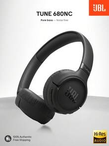 Tune 680NC Wireless On-Ear Headphones, Adaptive Noise Cancelling, Hi-Res JBL Pure Bass With Spatial Audio, Up To 76 Hours Battery Life, Smart Ambient Mode, Dual Microphones, Bluetooth 6.0, Foldable, Suitable For Travel And Office - View 2