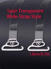 Transparent Anti Slip Bra Straps With Metal Hooks Transparent Invisible Bra Straps For Girls And Women Invisible Bra Strap For Travel Back To School Home Decor Summer Exerise Indoor Outdoor Birthday Gift Party Essential Accessory - Multicolor - View 13