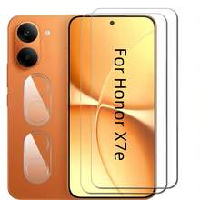 4-Piece Set, Compatible With Honor 600/600 Pro/600 Lite/X7e/X8D/X9D/400/400 Lite/400 Smart/X7D/X6C/X8C/X6e/X7e, Includes 2 Clear High-Definition Screen Protectors + 2 Clear Tempered Glass Lens Protectors, Easy To Install, Phone Screen Protector, Lens Protector, Screen Protector, 9H Tempered Glass, Waterproof, Shockproof, Anti-Drop, Anti-Scratch, Anti-Fingerprint, High Sensitivity, Smooth Operation, Essential For Tech Enthusiasts - Clear - View 9