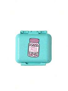Mini 6-Compartment Portable Pill Box, Medicine Storage Box, Travel Pill Case, 6-Compartment Small Pill Box With Pill Box Pattern, Sealed Pill Storage Box, 6-Day Weekly Storage Box, First Travel Pill Storage Box, Daily Vitamin Pill Box, Pocket Pill Storage Box, Charming Storage Box, Home Essential, Travel Essential - Multicolor - View 13
