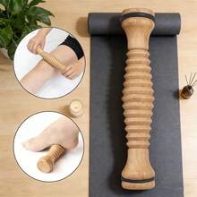 Portable Manual Body Massage Set, Wooden Deep Tissue Massage Tool For Leg, Back, Shoulder And Neck Pain Relief, Home SPA Relaxation Accessory - Transfer - View 4