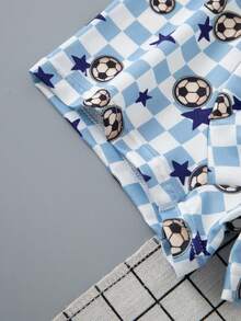 4pcs/Pack Boys Boxer Briefs With Soccer Print - Multicolor - View 7