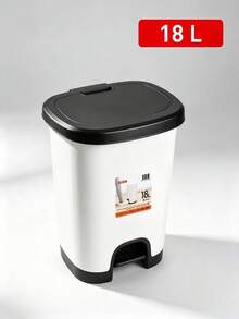 Stainless Steel Pedal Trash Can, Soft Close Odor-Proof Lid, Detachable Inner Bucket, Slim Rustproof Waste Bin For Kitchen Bathroom Office Apartment, Perfect For Families & Urban Home Users - Multicolor - View 12