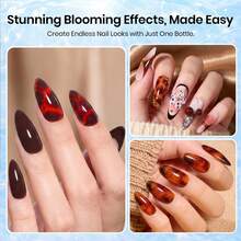 Beetles 15ML Clear Blooming Gel Nail Polish, UV LED Spreading Gel For Aura Nails, Marble Natural Stone Watercolor & Floral Nail Art, Soak Off DIY Manicure - 15ML Clear Blooming Gel Nail Polish - View 2