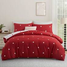 Red and White Dotted