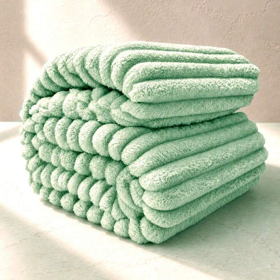 Cobertor Grosso Casal Corttex 400g/m² Boston Toque Macio Alta Gramatura Qualidade Premium - Verde Pastel - Visão 1