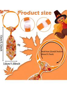 6/16/30/60/100Pcs Autumn Thanksgiving Maple Pumpkin Pet Bow Ties & Neckties, Fabric Flower Elastic Decor For Small & Medium Dogs & Cats, Pet Photoshoot Props For Daily Outfits & Party, Cute Gifts To Make Pets Happy For Pet Birthday & Christmas - Multicolor - View 5
