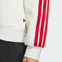 Adidas Sweatshirt Pullover Olahraga Kasual Musim Semi/Gugur Wanita, Sweatshirt Rajut Dua Sisi JZ1638 - Giok Han putih/merah - View 3