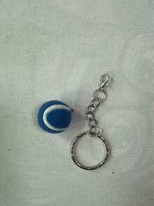 Móc khóa quả bóng tennis mặt dây chuyền thể thao, charm mini chân thực, dây treo điện thoại túi xách, quà tặng lễ tinh tế - Nhiều màu - Xem 6