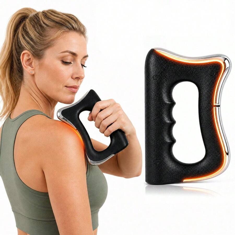 FollowBreak Electric Fascia Knife, Full Body Muscle Relief, 3 Vibration Intensities, Electric Massage Tool, Portable Massager, Rechargeable Handheld Massager, Suitable For Arms, Legs, Back, Shoulders And Body - Multicolor - View 1