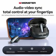 Monster Airstar A03 Wireless In-Ear Earbuds, Bluetooth 6.0, Supports ANC/ENC Spatial Noise Cancellation, Hi-Res High Resolution Audio & LDAC Dynamic Bass, 13mm Driver Unit, Smart Touch Control, Ultra Low Latency, Suitable For Gaming/Sports - View 3