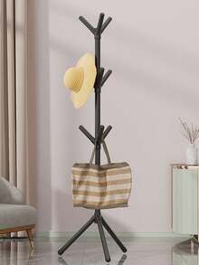 1 Piece Modern Tree-Shaped Hanging Rack Standalone Floor-Standing Hanger, Sturdy Triangular Base, Durable Plastic Material. 360° Rotating Hook, Versatile Storage Device That Saves Space, Suitable For Entryways, Bedrooms, Living Rooms, And Other Areas - Multicolor 2 - View 5