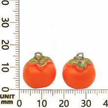 2/10pcs 3D Resin Fruit Charms Simulation Blueberry Apple Pear Mango Tomato Persimmon Pendant For DIY Bracelet Necklace Earring Jewelry Making Findings - Multicolor - View 17