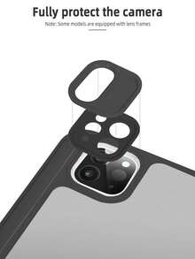 適用於 iPad 第 11 代 A16 時尚 Y 型摺疊平板保護殼，高透明壓克力背板，可自定義 DIY，防震防摔全方位保護，PU 皮革，適用於 iPad Air 11、iPad 第 9 代 10.2 吋、第 8 代 10.2 吋、Pro 11、第 10 代平板保護殼 - 粉色 - 查看 10