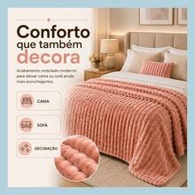 Cobertor Grosso Casal Corttex 400g/m² Boston Toque Macio Alta Gramatura Qualidade Premium - Verde Pastel - Visão 6