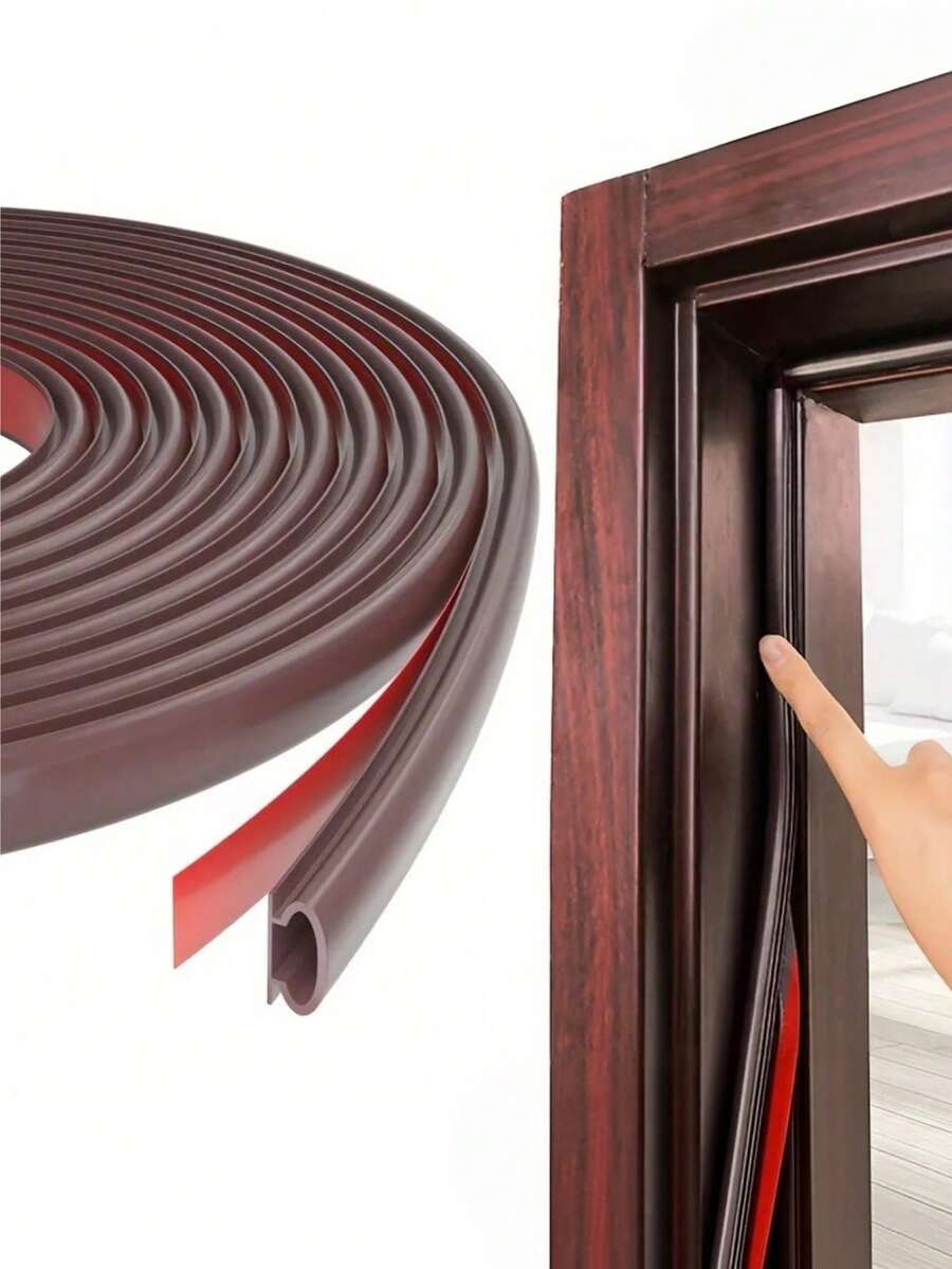 1/5/6/8/10m/26.2ft Door Gap Sealing Strip, Door Gap Soundproofing Strip, Door & Window Weather Stripping, Self-Adhesive Sealing Strip, Suitable For Door & Window Gaps, Noise Reduction, Windproof - Multicolor - View 1