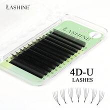 Lashine U型睫毛 12排 2DU 3DU 4DU 5DU M捲度 自然輕盈扇形接睫毛 柔軟輕量三葉草睫毛 快速打造豐盈濃密妝感 - M - 查看 8