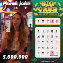 5 Fake Lottery Tickets And Scratch Off Cards That Look Real - Winning $5M - Gag Gifts Funny Adult - Prank Gifts For Adults Funny Pranks - April Fools Pranks - Green - View 5