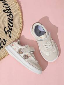 Girls' Heart Casual Shoes New Style Kids' Sports Shoes - Beige - View 1