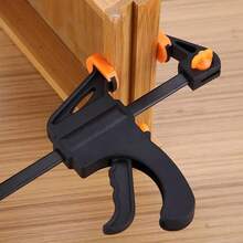 2PCS F Clamp Set, 4 Inch Quick-Release Ratchet Bar Clamps, One-Hand Operation Heavy Duty Woodworking Clamps With Non-Slip Pads, Convertible To Spreader, For DIY Projects, Home Repair & Woodworking - F-clip 2-piece Set - View 3