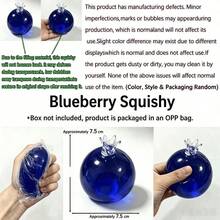 somoving Squishy Transparent Blueberry Squeeze Toy, Slow-Rebound & Elastic, Stretchable Tactile Fidget Toy, Fun Hand Sensory Toy For Stress Release, Great Collectible Or Surprise Gift For Toy Lovers - Multicolor - View 7