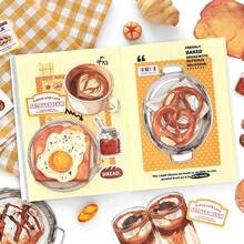 DIY Material Pack Fresh Market Series 5 Gourmet Theme Handmade Fun Planner Decoration Sticky Notes - A - View 9