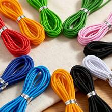 10 Colors High Elasticity Round Elastic Cord 2mm Diameter, Strong Tensile Resistance, Anti-Breakage Elastic String For Handmade DIY Beaded Bracelet Weaving, Jewelry Making, Bead Stringing, Pendant Cord, Crafting Material - Beading Cord - View 5