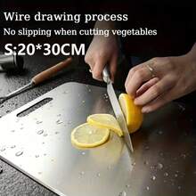 Stainless Steel Cutting Board With Lip, Large Size Metal Kitchen Chopping Board, Versatile Pastry Board For Kneading Dough & Meat Preparation - View 13