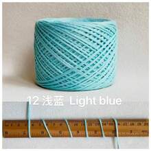 閃亮鏤空紗線 金色與銀色金屬線 鉤針手工 DIY 滾邊與編織用線 適用於包包、娃娃、飾品等 - 50g - 查看 56