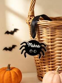 Personalized Halloween Basket Tag Halloween Basket Tag, Boo Basket Tag, Personalized Name Tag, Spooky Bag Tags - Multicolor - View 2