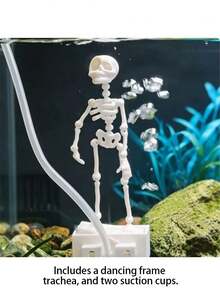 Halloween Aquarium Decoration-Add A Touch Of Fun And Vibrancy To Your Fish Tank. Featuring A Dual-Suction Cup Design That Fits Most Aquariums, This Decoration Makes A Fantastic Halloween Gift For Aquarium Enthusiasts. - A - View 12