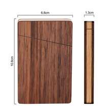 Elegant Wooden Business Card Storage Box, Fine Walnut Wood Business Card Case, Desktop Card Holder For Business Office Desktop Organization - Multicolor - View 4