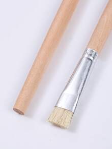 2支短頭硬毛紋理美甲刷，可創造3D線條圖案並清潔指甲，凝膠美甲刷，DIY美甲繪圖工具，指甲油刷，美甲工具 - 彩色 - 查看 5