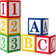 AFYPRTY 3Pcs Back To School ABC/123 Balloon Boxes Birthday Party Decoration Classroom Decor Rainbow Congrats Graduation Party Supplies - Box - View 2