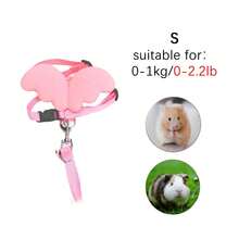 Cute Angel Wings Rabbit Harness And Leash Set, Adjustable Anti-Escape Rabbit Leash, Breathable Outdoor Leash, Suitable For Baby Rabbits, Guinea Pigs, And Other Small Pets - Multicolor - View 12