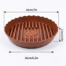 1pc Thickened Breathable Flower Pot Tray | Drainage Anti-Root Rot Flower Pot Bottom Tray | Indoor Balcony Universal Flower Pot Base | 2 Colors Available - 1pcs - View 3
