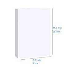 Kertas Foto Mengkilap Dua Sisi 8,3x11,7 Inci Tinta Inkjet Tipis Tipe Pewarna untuk Foto, Gambar, Brosur, Kalender, Majalah, Sampul CD, Kertas Surat - 50 Sheets - View 2