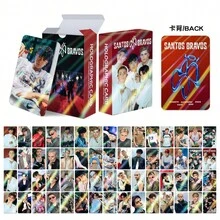 124pcs S-A-N-T-O-S- -B-R-A-V-O-S K-POP Idol LOMO Holographic Cards - A - View 3