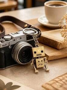 1pc Creative Robot Keychain, Customizable With Name And Text, Suitable For Birthdays, Couples, Business, And Casual Occasions, Basic Style - Multicolor - View 6