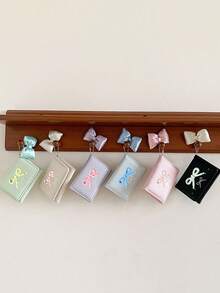 Macaron Color Palette And Bow Embellishments ,Pocket Small Women Wallet Mini Lightweight Minimalist Fashion Women Wallet Wallet Women,Back To School - A - View 8