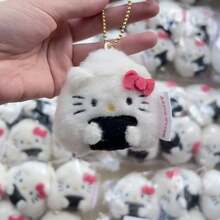 Sanrio Rice Ball Sushi Hello Kitty Plush Pendant, KT Cat Doll Hanging Ornament, Bag Accessory, Holiday Gift - Multicolor - View 4