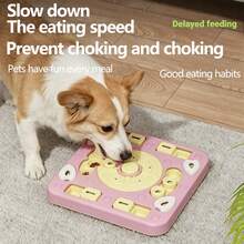 Dog & Cat Interactive Puzzle Toy Feeder, Anti-Choke Training Bowl, Slow Feeder Bowl, Pet Boredom Relief Gadget - Royal Blue - View 5