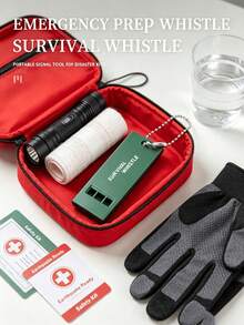 High-Frequency 3-Chamber Survival Whistle, Portable Emergency Signal Whistle, High-Volume Multi-Frequency Outdoor Rescue Whistle, Compact Emergency Equipment, Suitable For Camping, Hiking, Climbing, Earthquake And Wilderness Emergency Preparedness - Multi-color - View 4