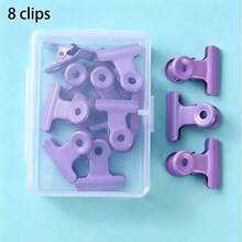 1 kotak (8 buah) Klip Berwarna Kepala Bulat Warna Macaron, Digunakan untuk Menjepit Kertas Ujian, Dokumen Penting, Buku Panduan - klip logam 22mm - View 13